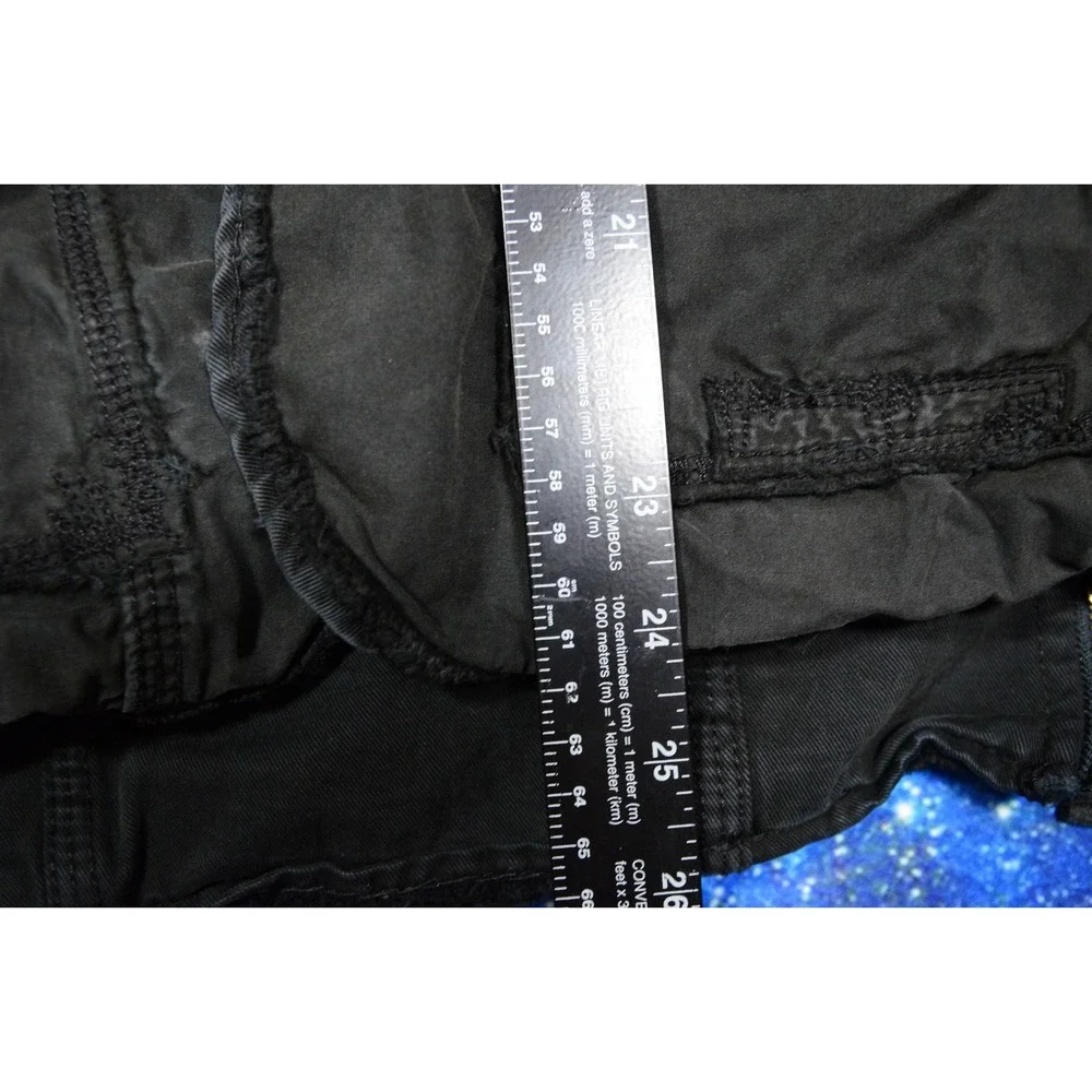 Triple Five Soul Blazer Jacket Medium Black Military Canvas Zip Pockets